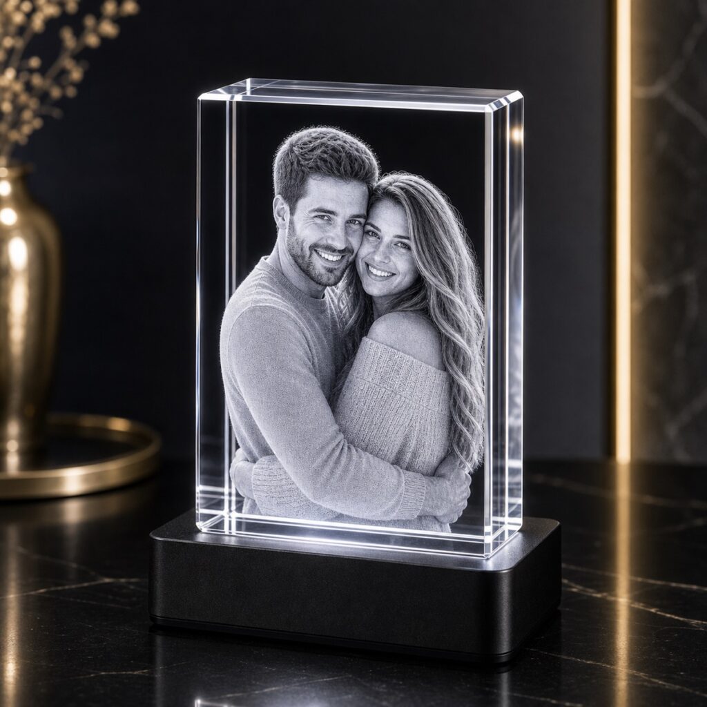 3D Crystal Rectangle Portrait